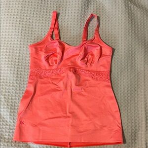 Ruby Ribbon Peach Lace Cami